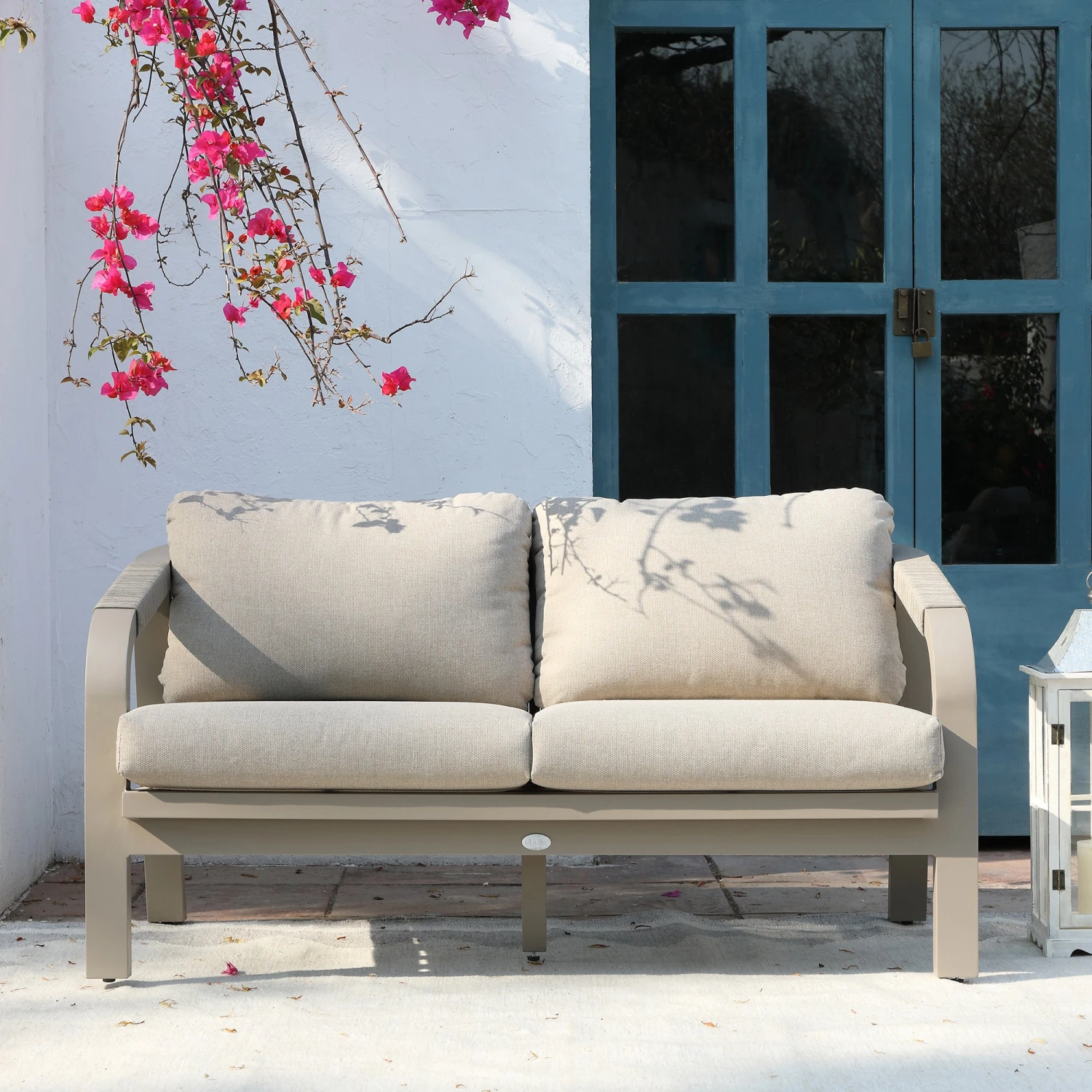 Manresa Rope 5-Seater Sofa Set, Taupe And Beige 5 Manresa Rope 5-Seater Sofa Set, Taupe And Beige - Image 5