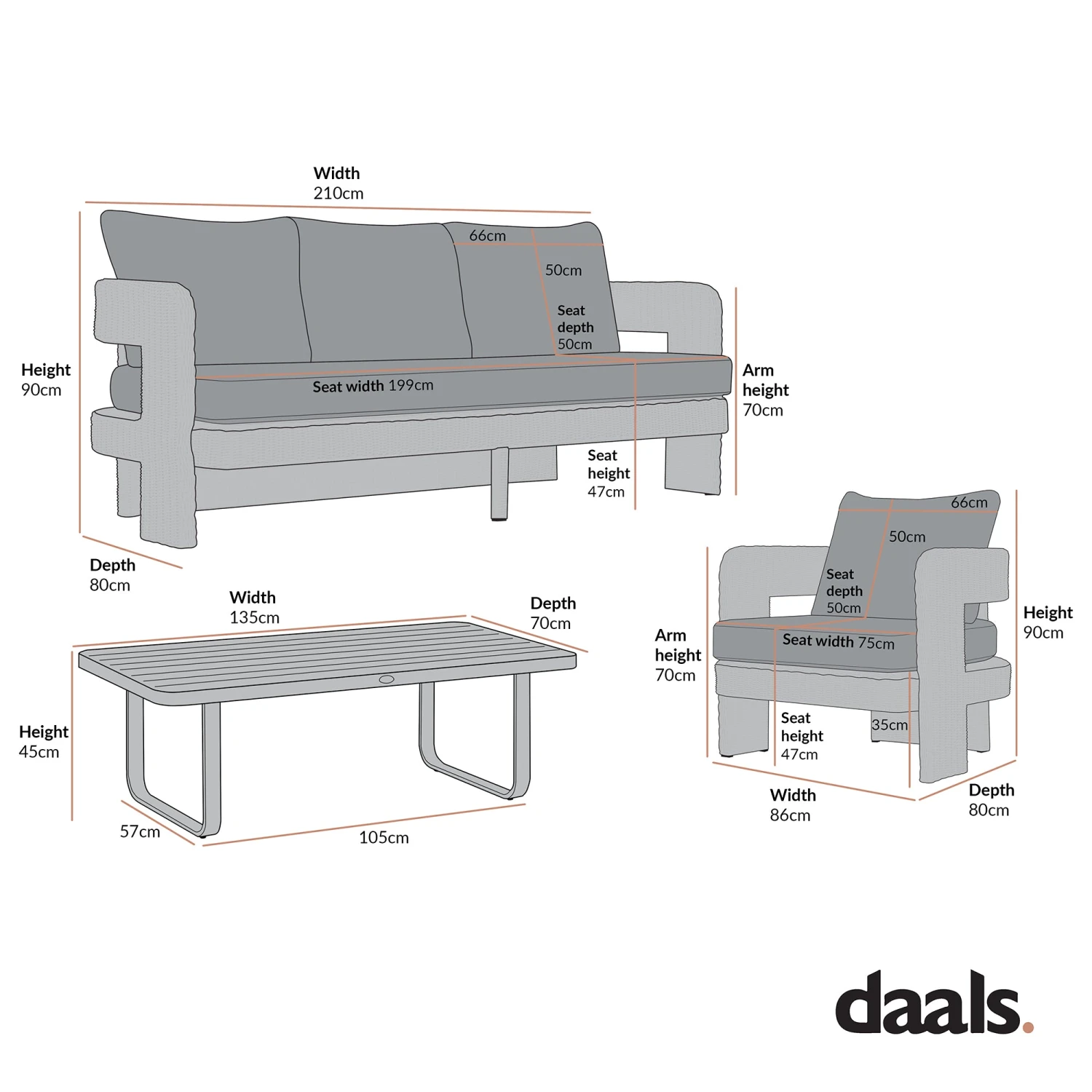 Stanford Natural Round Wicker 5-Seater Outdoor Sofa Set β Curved Sculptural Garden Lounge Set with Light Beige Cushions 3 Stanford Natural Round Wicker 5-Seater Outdoor Sofa Set β Curved Sculptural Garden Lounge Set with Light Beige Cushions - Image 3