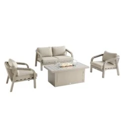 Manresa Rope 5-Seater Firepit Sofa Set in Taupe and Beige β Luxury Aluminium Garden Lounge Suite 27 Manresa Rope 5-Seater Firepit Sofa Set in Taupe and Beige β Luxury Aluminium Garden Lounge Suite -Daals Store OD SF 420 TAUPE SET WB2