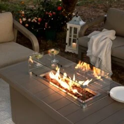 Manresa Rope 5-Seater Firepit Sofa Set in Taupe and Beige β Luxury Aluminium Garden Lounge Suite 22 Manresa Rope 5-Seater Firepit Sofa Set in Taupe and Beige β Luxury Aluminium Garden Lounge Suite -Daals Store OD SF 420 TAUPE SET scene2