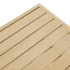 Stanford Outdoor 5-Seater Sofa Set, Natural With Beige Boucle Fabric -Daals Store OD SF 4209 NAT BEIGE SET detail5