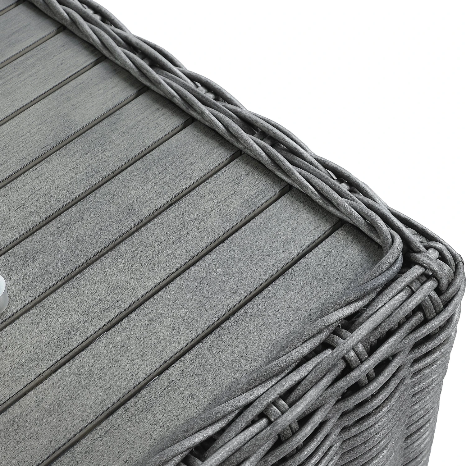 Bellagio Round Wicker Sofa Set With Coffee Table, Dark Grey 9 Bellagio Round Wicker Sofa Set With Coffee Table, Dark Grey - Image 9