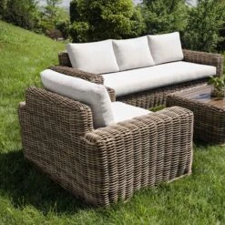 Bellagio Round Wicker Sofa Set With Coffee Table, Natural 17 Bellagio Round Wicker Sofa Set With Coffee Table, Natural -Daals Store OD SF 450 NAT SET scene5