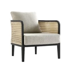 Pienza Outdoor Rattan Corner Sofa Set, Oatmeal Fabric With Black Frame 36 Pienza Outdoor Rattan Corner Sofa Set, Oatmeal Fabric With Black Frame -Daals Store OD SF 4697 BLACK OAT SET WB7