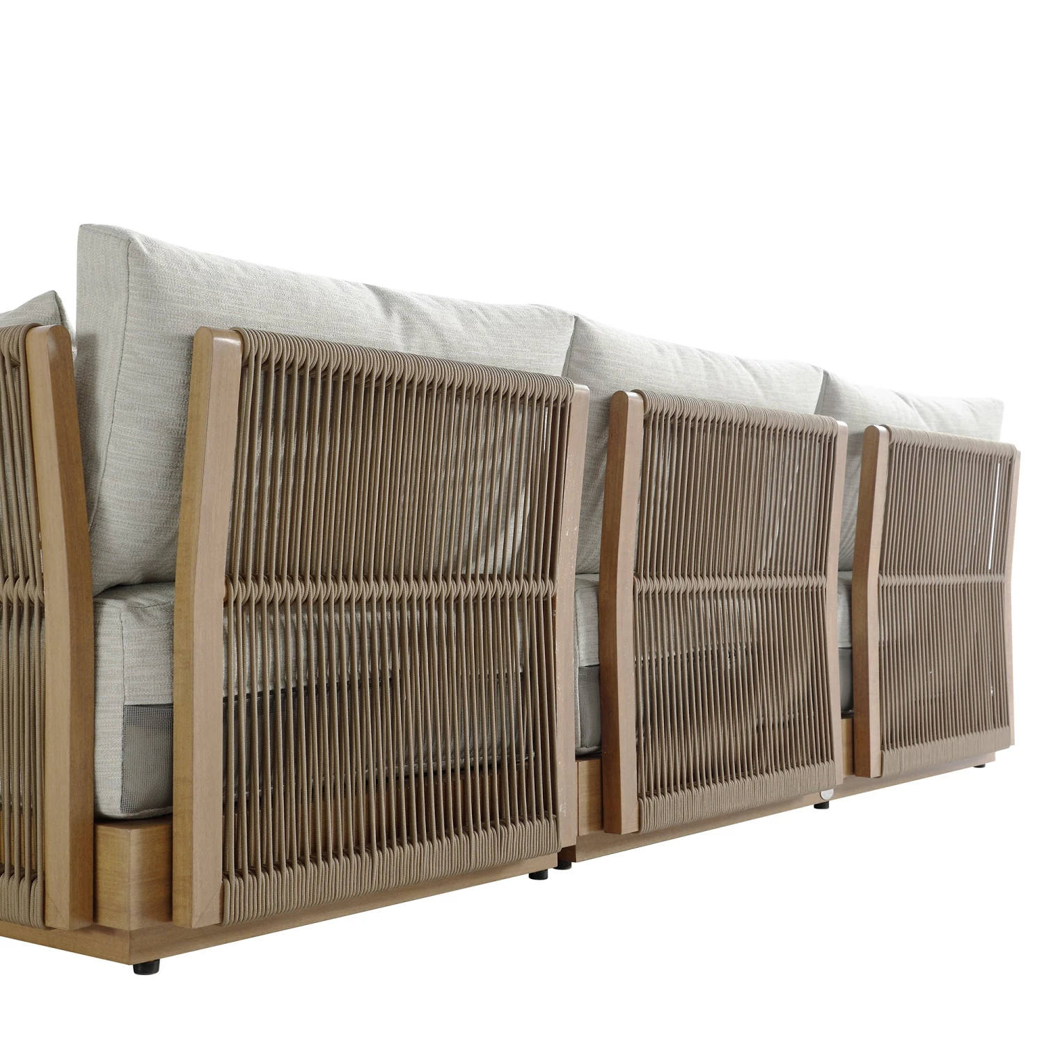 Pedra Natural Wood-Effect Aluminium & Rope Outdoor Reversible Chaise Sofa Set 9 Pedra Natural Wood-Effect Aluminium & Rope Outdoor Reversible Chaise Sofa Set - Image 9