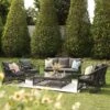Willowbrook Lattice Weave Rattan 7-Seater Large Sofa Set, Dark Grey 23 Willowbrook Lattice Weave Rattan 7-Seater Large Sofa Set, Dark Grey -Daals Store OD SF 4980 GREY SET main