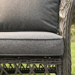 Willowbrook Lattice Weave Rattan 7-Seater Large Sofa Set, Dark Grey -Daals Store OD SF 4980 GREY SET scene14