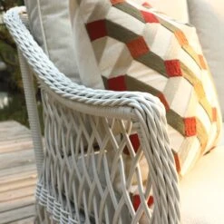 Willowbrook Lattice Weave Rattan 5-Seater Sofa Set With Rising Table, White 32 Willowbrook Lattice Weave Rattan 5-Seater Sofa Set With Rising Table, White -Daals Store OD SF 5110 WHITE SET scene12