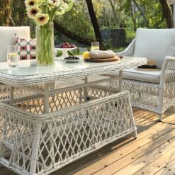 Willowbrook Lattice Weave Rattan 5-Seater Sofa Set With Rising Table, White 34 Willowbrook Lattice Weave Rattan 5-Seater Sofa Set With Rising Table, White -Daals Store OD SF 5110 WHITE SET scene14