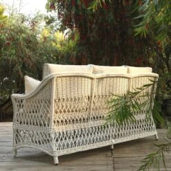 Willowbrook Lattice Weave Rattan 5-Seater Sofa Set With Rising Table, White 28 Willowbrook Lattice Weave Rattan 5-Seater Sofa Set With Rising Table, White -Daals Store OD SF 5110 WHITE SET scene8
