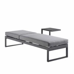 Albany Aluminium Sun Lounger, Grey -Daals Store OD SLG 155 GREY WB2