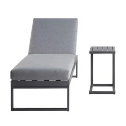 Albany Aluminium Sun Lounger, Grey -Daals Store OD SLG 155 GREY WB4