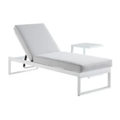 Albany Aluminium Sun Lounger, White 10 Albany Aluminium Sun Lounger, White -Daals Store OD SLG 155 WHITE WB1