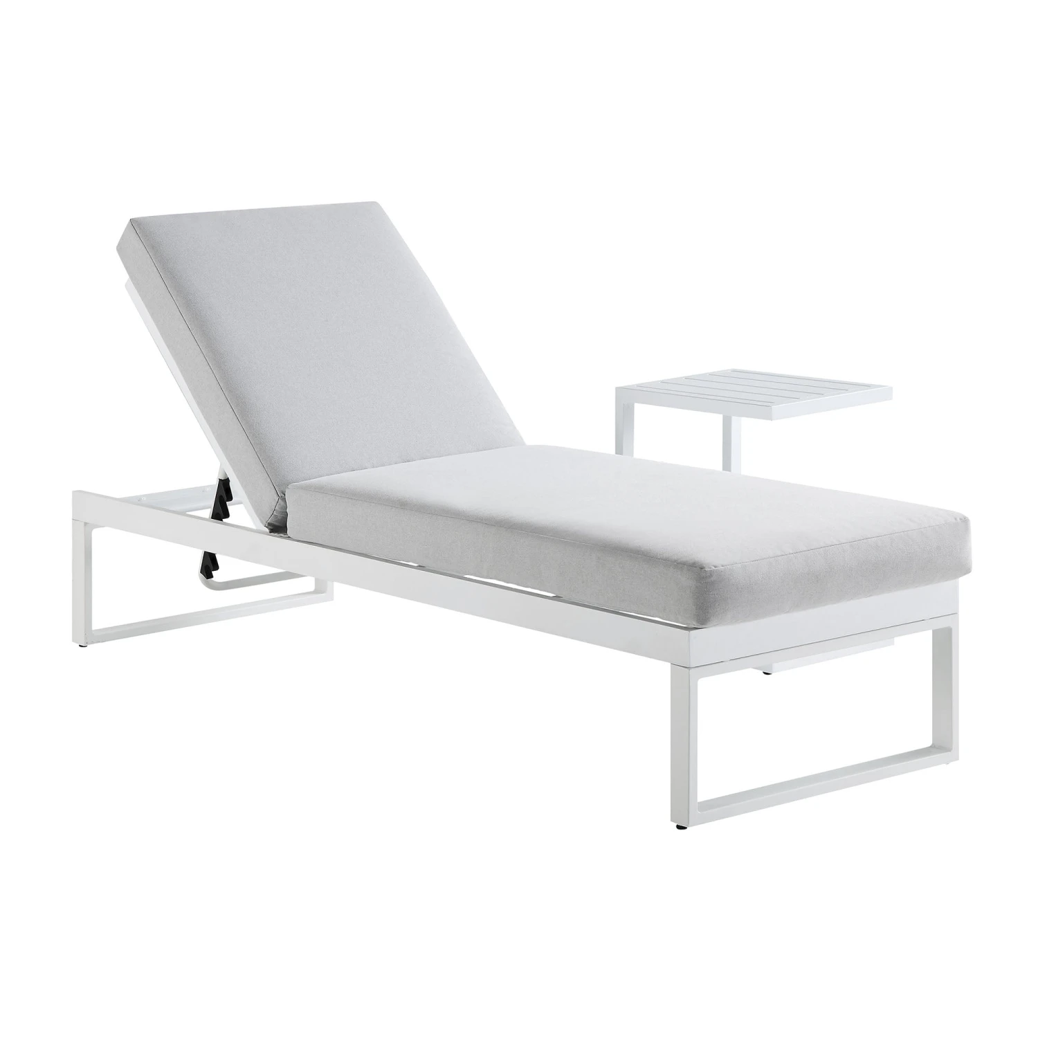Albany Aluminium Sun Lounger, White 2 Albany Aluminium Sun Lounger, White - Image 2