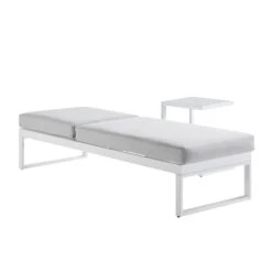 Albany Aluminium Sun Lounger, White 11 Albany Aluminium Sun Lounger, White -Daals Store OD SLG 155 WHITE WB2