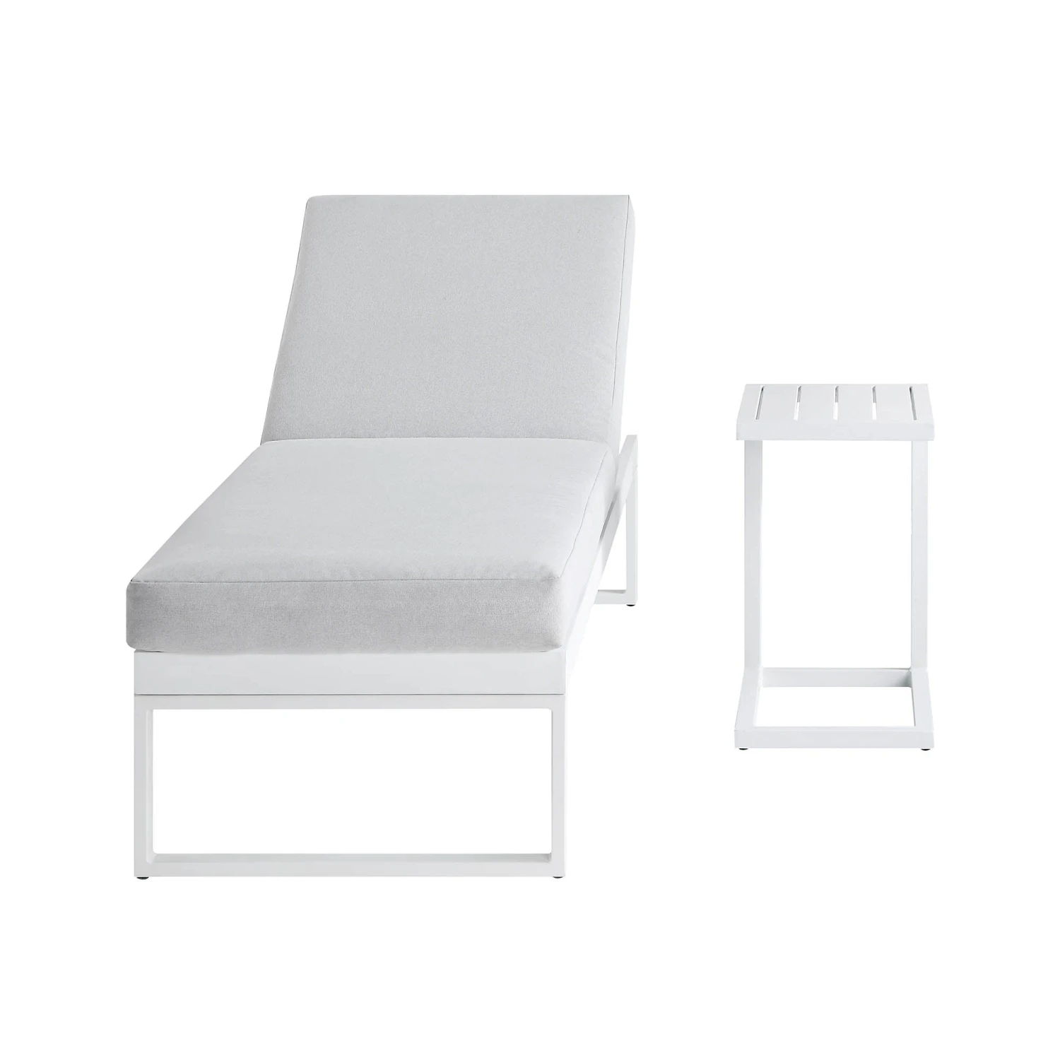 Albany Aluminium Sun Lounger, White 7 Albany Aluminium Sun Lounger, White - Image 7