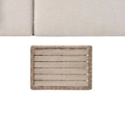 Hampshire Round Wicker Rattan Sun Lounger Set With Side Table, Natural 16 Hampshire Round Wicker Rattan Sun Lounger Set With Side Table, Natural -Daals Store OD SLG 580 NAT SET detail1