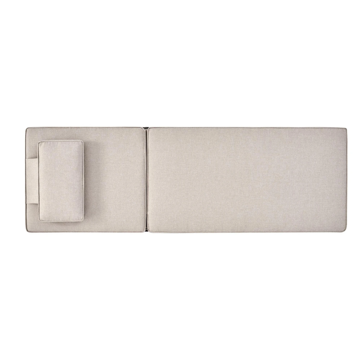 Hampshire Natural Round Wicker Rattan Sun Lounger with Grey Cushion - 5-Position Reclining Garden Daybed 8 Hampshire Natural Round Wicker Rattan Sun Lounger with Grey Cushion - 5-Position Reclining Garden Daybed - Image 8