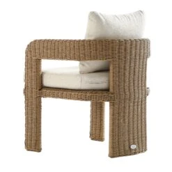 Stanford Round Wicker Outdoor Dining Chair Set, Natural -Daals Store OD STAN1 NAT BEIGE A WB5