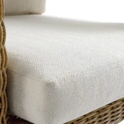 Stanford Natural with Beige Cushions – Round Wicker All-Weather Outdoor Armchair Set -Daals Store OD STAN1 NAT BEIGE D detail3