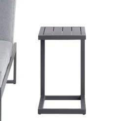 Albany Aluminium Side Table, Grey