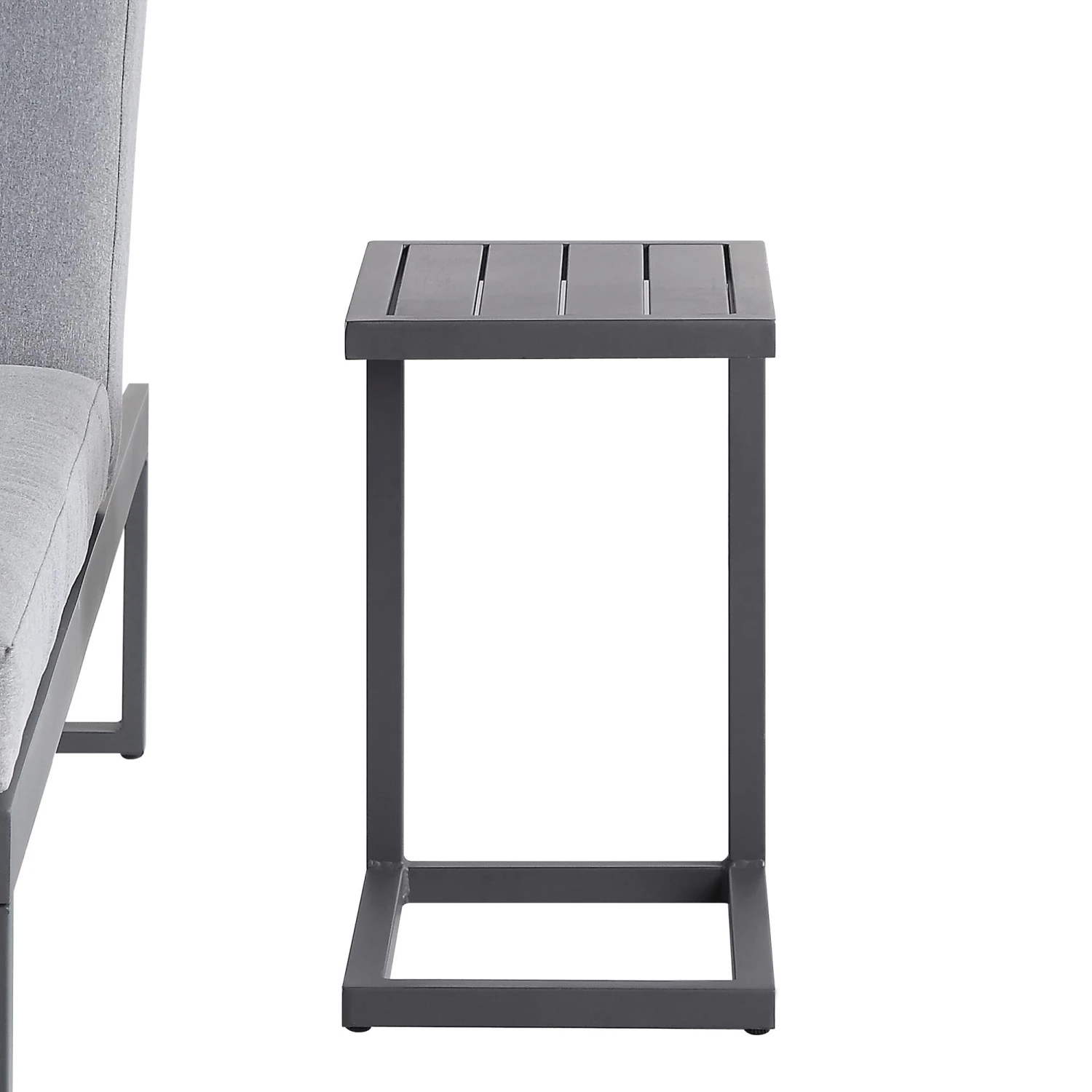 Albany Aluminium Side Table, Grey 1 Albany Aluminium Side Table, Grey