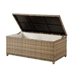 Granchester 120cm Natural Rattan Storage Box β UV Resistant Garden Trunk with Hydraulic Lid 13 Granchester 120cm Natural Rattan Storage Box β UV Resistant Garden Trunk with Hydraulic Lid -Daals Store OD TRUNK 8047 NAT WB2