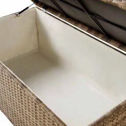 Granchester 120cm Natural Rattan Storage Box β UV Resistant Garden Trunk with Hydraulic Lid 16 Granchester 120cm Natural Rattan Storage Box β UV Resistant Garden Trunk with Hydraulic Lid -Daals Store OD TRUNK 8047 NAT detail1