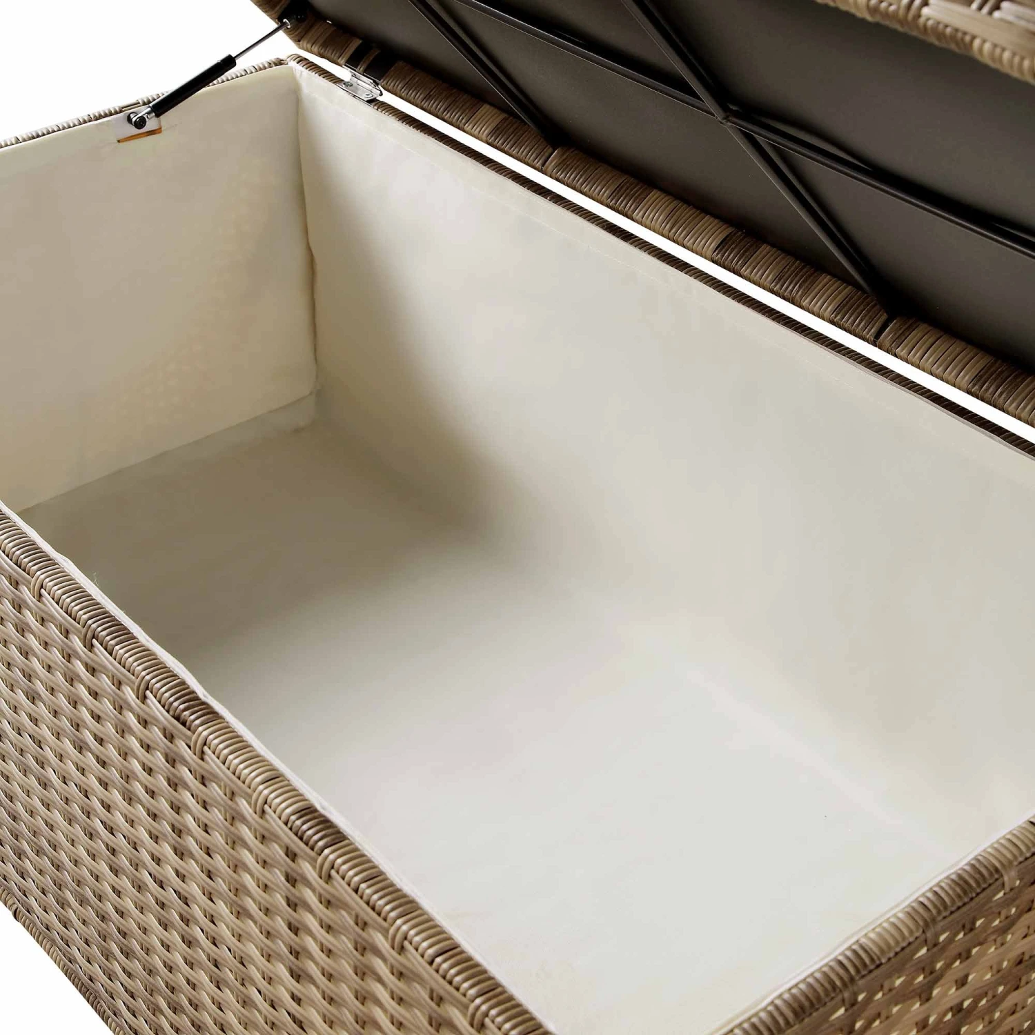 Granchester 120cm Natural Rattan Storage Box β UV Resistant Garden Trunk with Hydraulic Lid 7 Granchester 120cm Natural Rattan Storage Box β UV Resistant Garden Trunk with Hydraulic Lid - Image 7