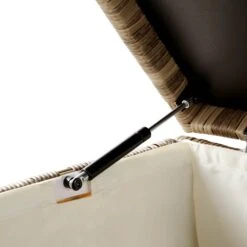 Granchester 120cm Natural Rattan Storage Box β UV Resistant Garden Trunk with Hydraulic Lid 17 Granchester 120cm Natural Rattan Storage Box β UV Resistant Garden Trunk with Hydraulic Lid -Daals Store OD TRUNK 8047 NAT detail2