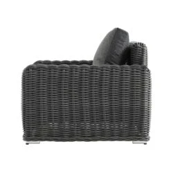 Bellagio Round Wicker Outdoor 1-Seater Sofa, Dark Grey 23 Bellagio Round Wicker Outdoor 1-Seater Sofa, Dark Grey -Daals Store OD WICK2 DARKGREY J WB4