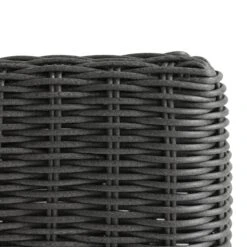 Bellagio Round Wicker Outdoor Side Table, Dark Grey 14 Bellagio Round Wicker Outdoor Side Table, Dark Grey -Daals Store OD WICK2 DARKGREY STB04 detail2