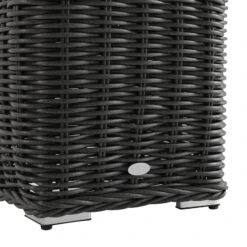 Bellagio Round Wicker Outdoor Side Table, Dark Grey 15 Bellagio Round Wicker Outdoor Side Table, Dark Grey -Daals Store OD WICK2 DARKGREY STB04 detail3