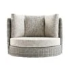 Bellagio Round Wicker Swivel Daybed, Light Grey 38 Bellagio Round Wicker Swivel Daybed, Light Grey -Daals Store OD WICK2 LGREY DBED01 WB1