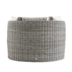 Bellagio Round Wicker Swivel Daybed, Light Grey -Daals Store OD WICK2 LGREY DBED01 WB6