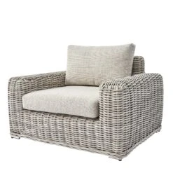 Bellagio Light Grey Round Wicker Outdoor 1-Seater Sofa - Luxury All-Weather Armchair with Taupe Cushions 8 Bellagio Light Grey Round Wicker Outdoor 1-Seater Sofa - Luxury All-Weather Armchair with Taupe Cushions -Daals Store OD WICK2 LGREY J WB2