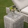 Bellagio Round Wicker Outdoor Side Table, Light Grey -Daals Store OD WICK2 LGREY STB04 main