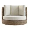 Bellagio Round Wicker Swivel Daybed, Natural 4 Bellagio Round Wicker Swivel Daybed, Natural -Daals Store OD WICK2 NAT DBED01 WB1