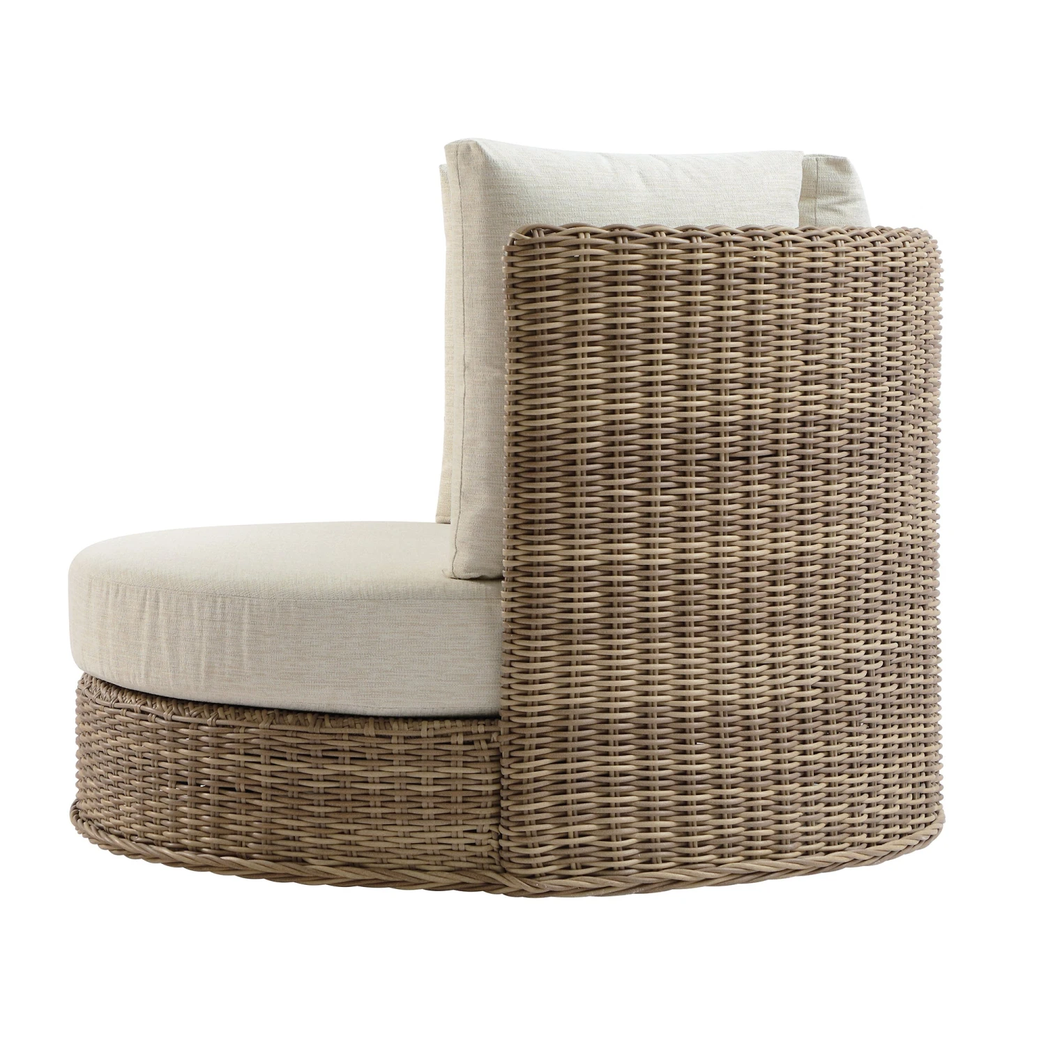 Bellagio Round Wicker Swivel Daybed, Natural 6 Bellagio Round Wicker Swivel Daybed, Natural - Image 6