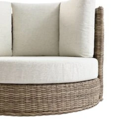 Bellagio Round Wicker Swivel Daybed, Natural 19 Bellagio Round Wicker Swivel Daybed, Natural -Daals Store OD WICK2 NAT DBED01 detail2