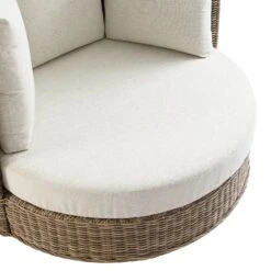 Bellagio Round Wicker Swivel Daybed, Natural 20 Bellagio Round Wicker Swivel Daybed, Natural -Daals Store OD WICK2 NAT DBED01 detail3