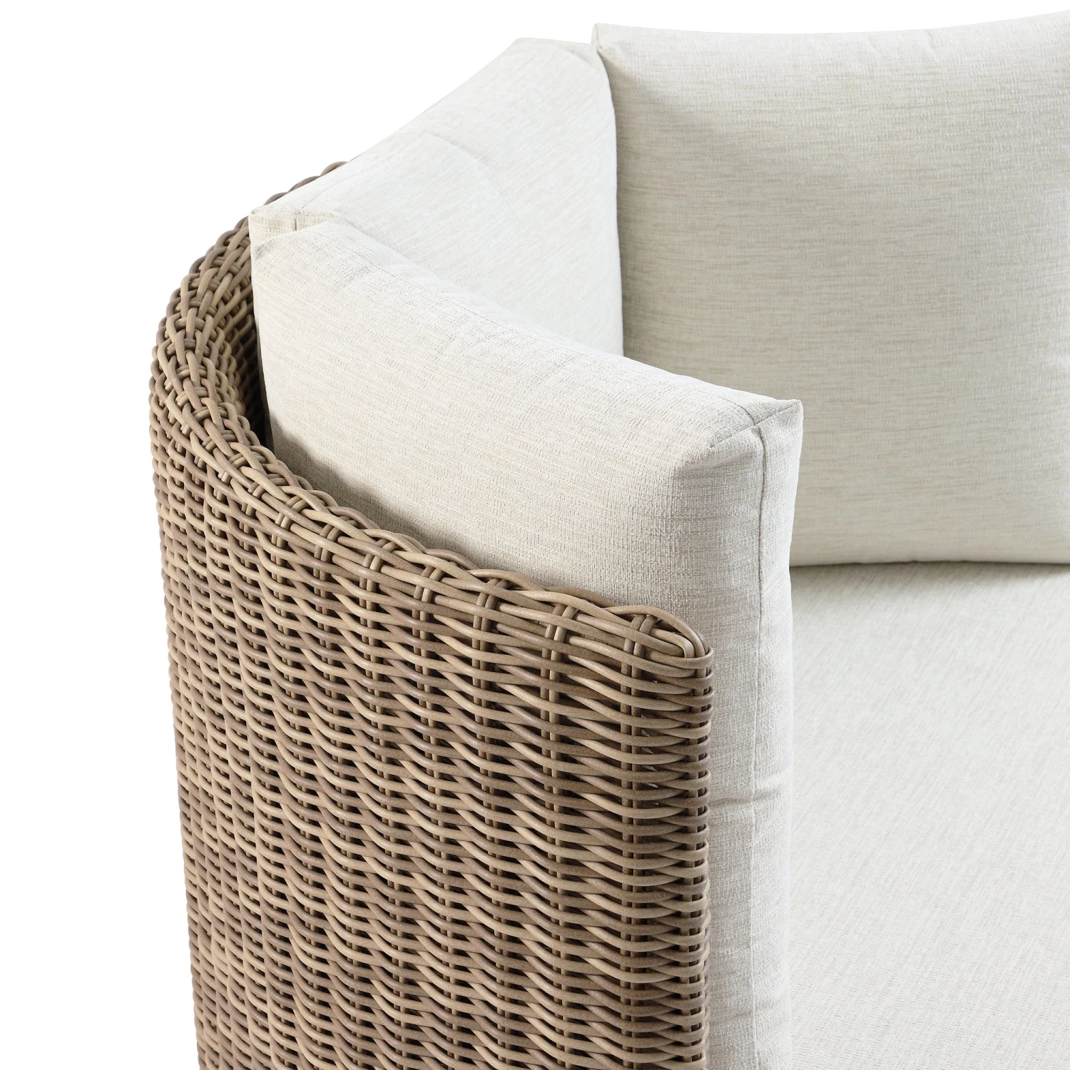 Bellagio Round Wicker Swivel Daybed, Natural 11 Bellagio Round Wicker Swivel Daybed, Natural - Image 11