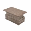 Bellagio Wicker Outdoor Rising Table, Natural -Daals Store OD WICK2 NAT G WB1
