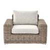 Bellagio Round Wicker Outdoor 1-Seater Sofa, Natural 4 Bellagio Round Wicker Outdoor 1-Seater Sofa, Natural -Daals Store OD WICK2 NAT J WB1