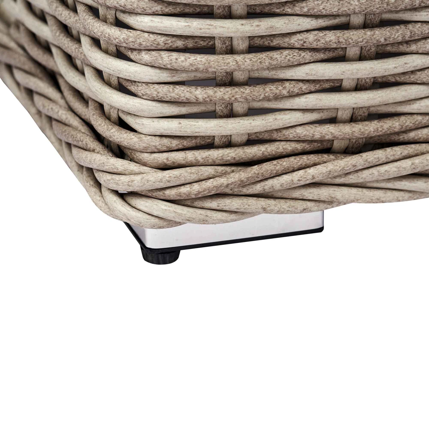 Bellagio Natural Round Wicker Outdoor 1-Seater Sofa β Luxury Woven Armchair with Beige Cushions 7 Bellagio Natural Round Wicker Outdoor 1-Seater Sofa β Luxury Woven Armchair with Beige Cushions - Image 7