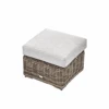 Bellagio Round Wicker Outdoor Footstool, Natural 11 Bellagio Round Wicker Outdoor Footstool, Natural -Daals Store OD WICK2 NAT K WB1