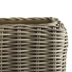 Bellagio Round Wicker Outdoor Side Table, Natural -Daals Store OD WICK2 NAT STB04 detail2