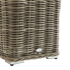 Bellagio Round Wicker Outdoor Side Table, Natural -Daals Store OD WICK2 NAT STB04 detail3