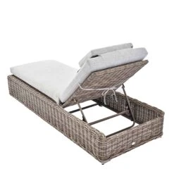 Bellagio Round Wicker Sun Lounger With Headrest, Natural 21 Bellagio Round Wicker Sun Lounger With Headrest, Natural -Daals Store OD WICK2 NAT SUNLG WB3