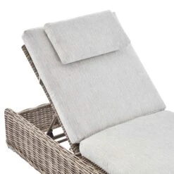 Bellagio Round Wicker Sun Lounger With Headrest, Natural 22 Bellagio Round Wicker Sun Lounger With Headrest, Natural -Daals Store OD WICK2 NAT SUNLG detail1